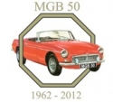 Logo for MGB 50th Birthday Tea Party