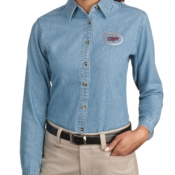Photo for Ladies Long Sleeve Denim Shirt