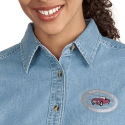 Photo for Ladies Long Sleeve Denim Shirt